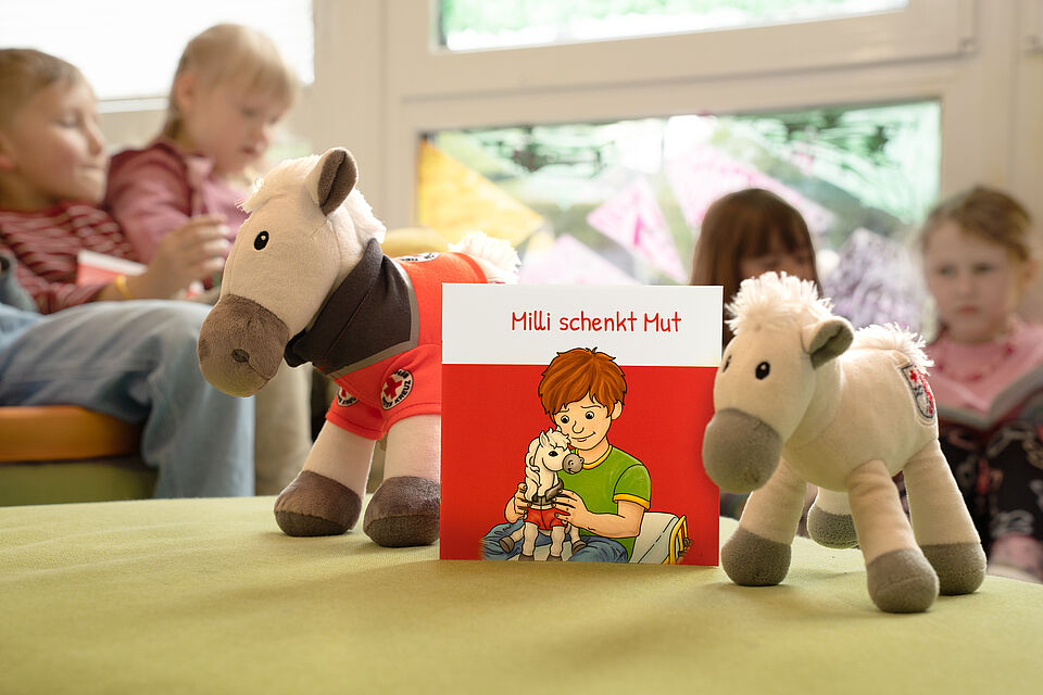 „Milli schenkt Mut“ kam gut bei den Kita-Kindern an.
